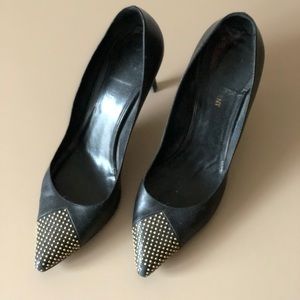 Saint Laurent black stud heels
